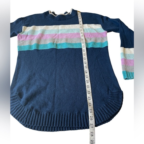 Talbots Sporty Stripe Colorblock Lounge Tunic Size XS - Picture 5 of 8